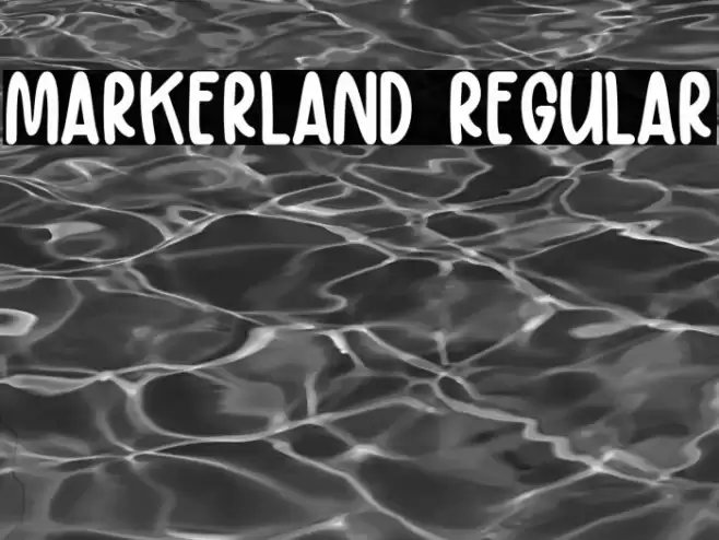 Markerland Regular Font examples