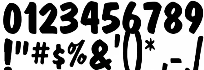Market Bold フォント その他の文字