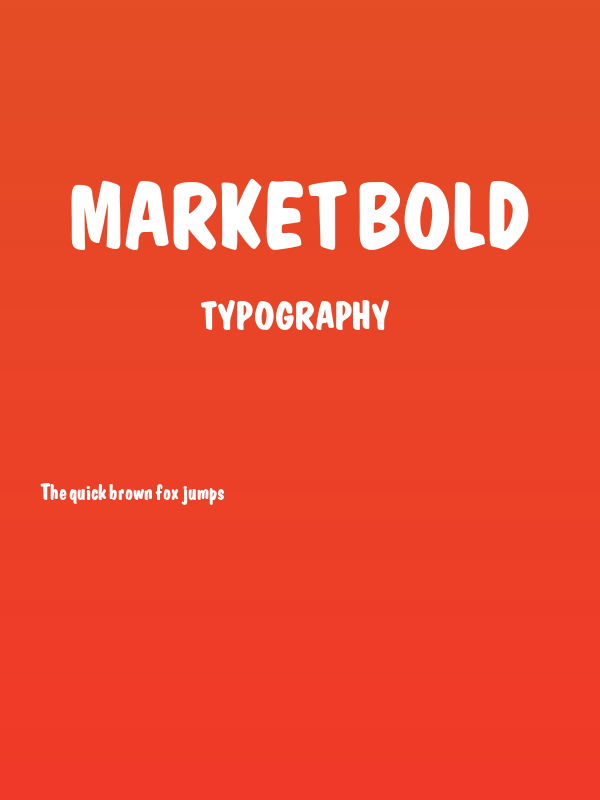 Market Bold Poster