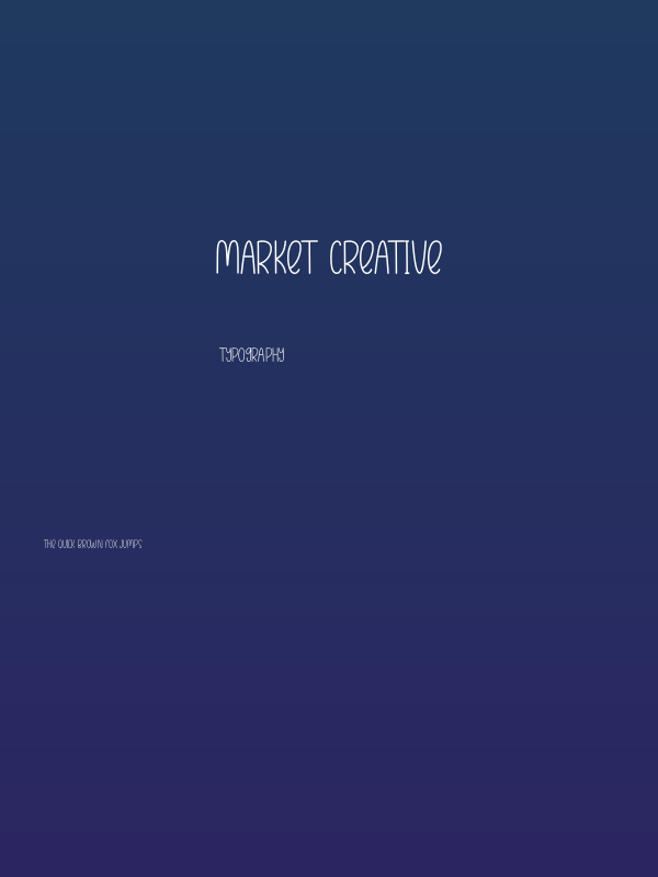 Market Creative Poster