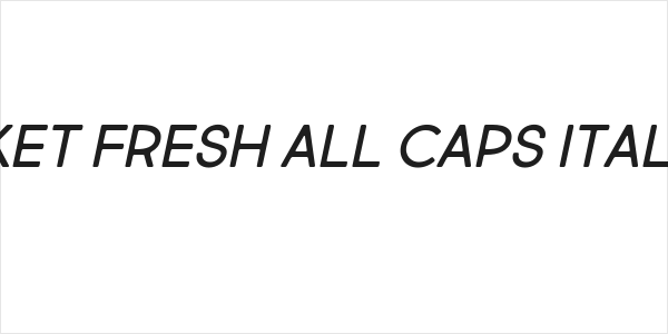 Market Fresh All Caps Italic Rg Logo