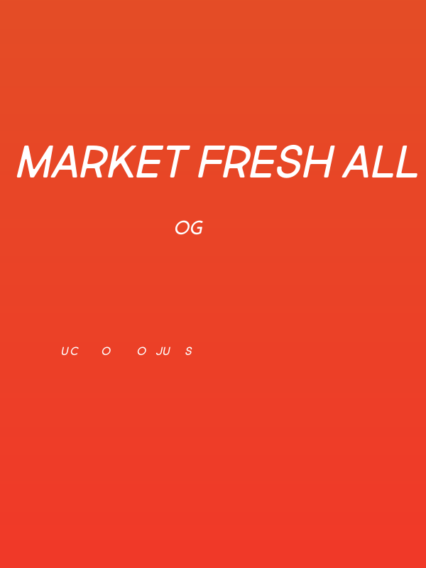 Market Fresh All Caps Italic Rg Poster