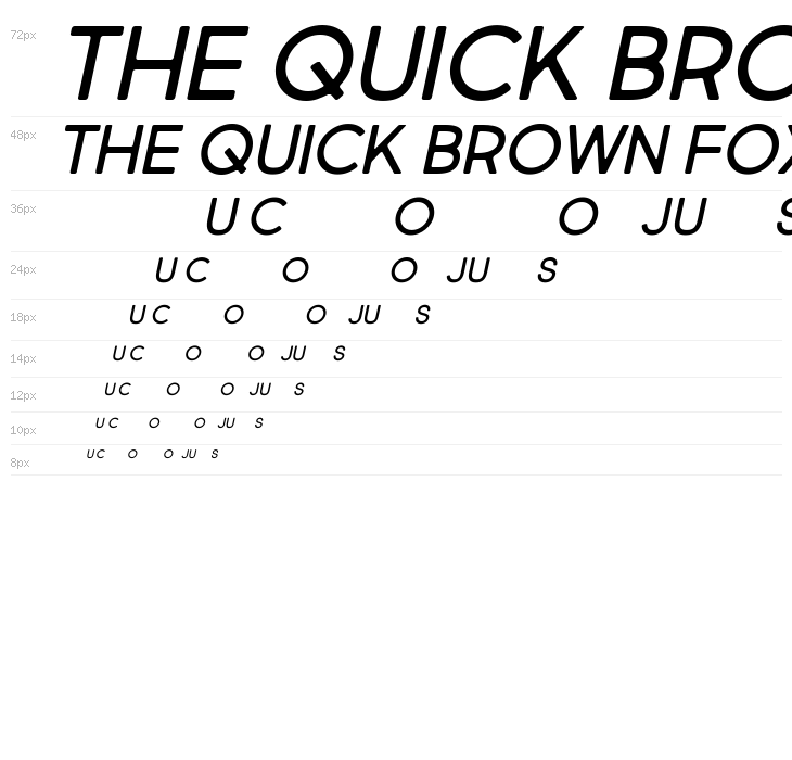 Market Fresh All Caps Italic Rg Waterfall