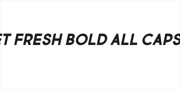 Market Fresh Bold All Caps Italic Logo