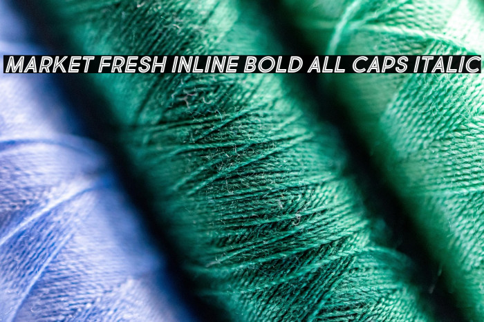 Market Fresh Inline Bold All Caps Italic Example 3