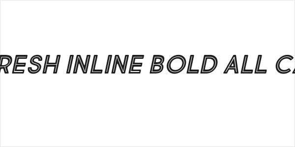 Market Fresh Inline Bold All Caps Italic Logo