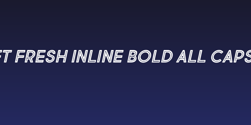 Market Fresh Inline Bold All Caps Italic Social Header