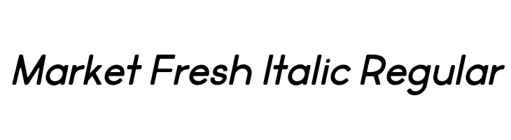 Market Fresh Italic Regular  フリーフォントのダウンロード