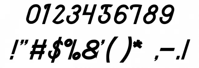 Market Leader Font OTHER CHARS