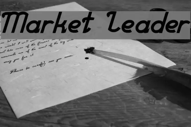 Market Leader Font examples