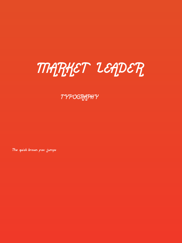 Market Leader Poster