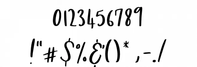 Market Saturday Font OTHER CHARS