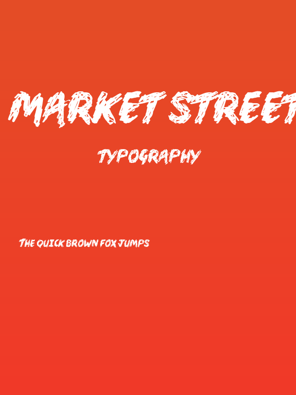 Market Street Personal Use Poster