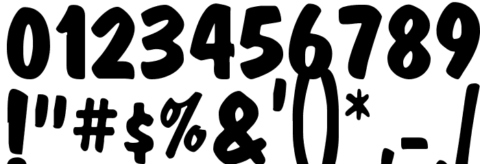 MarketBold Font OTHER CHARS
