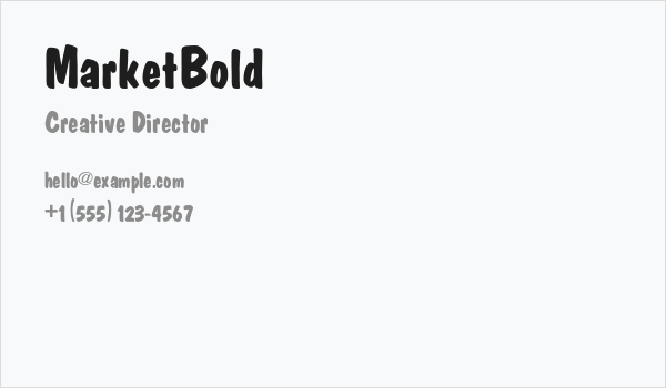 MarketBold Business Card