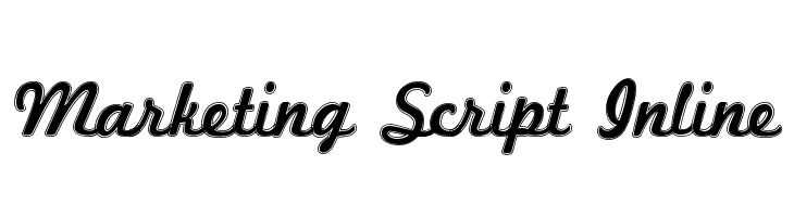 Marketing Script Inline  font caratteri gratis