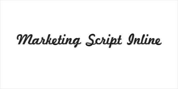 Marketing Script Inline Logo