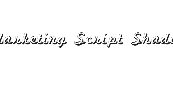 Marketing Script Shadow Logo