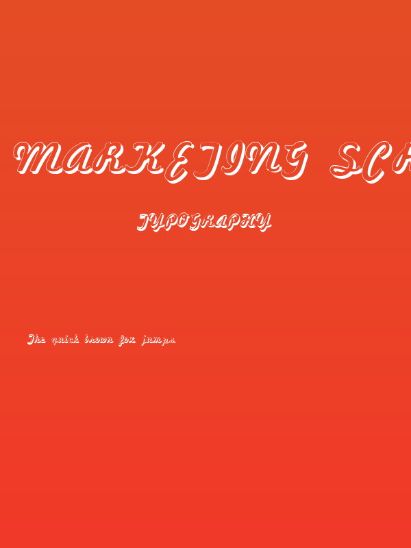 Marketing Script Shadow Poster