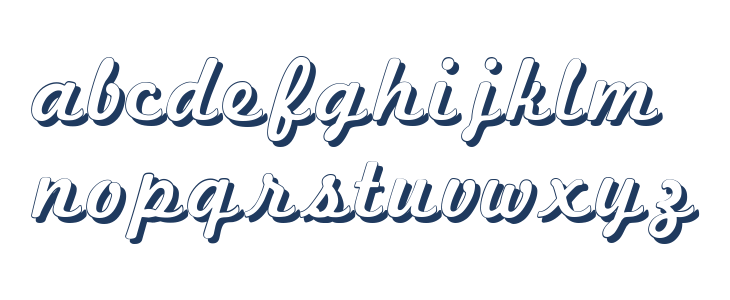 Marketing Script Shadow Lowercase