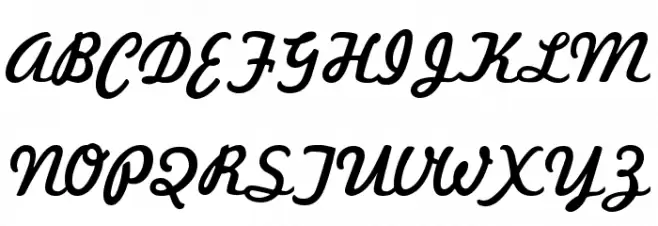 Marketing Script Шрифта ВЕРХНИЙ
