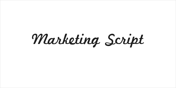 Marketing Script Logo