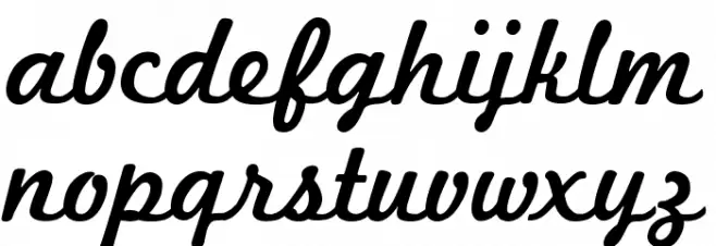 Marketing Script Font LOWERCASE