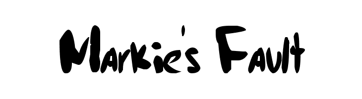 Markie's Fault  Скачать бесплатные шрифты