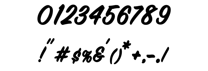Markinson Font OTHER CHARS