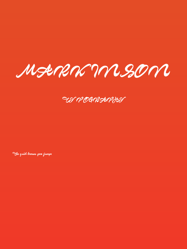 Markinson Poster
