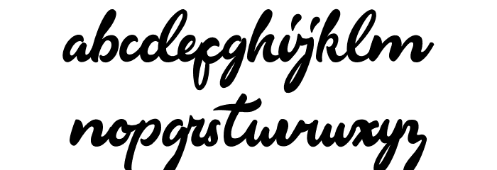 Markinson Font LOWERCASE