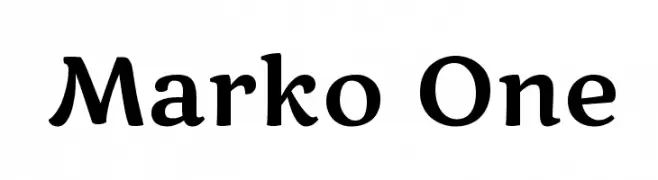 Marko One  les polices de caractères gratuit tlcharger
