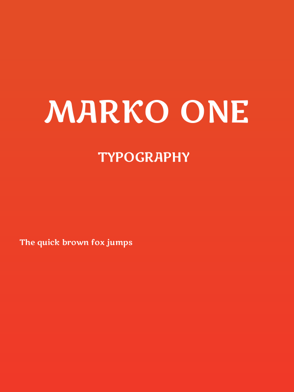Marko One Poster