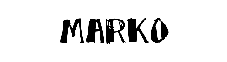 Marko  フリーフォントのダウンロード