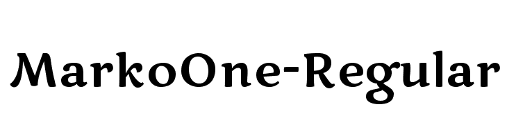 MarkoOne-Regular Font