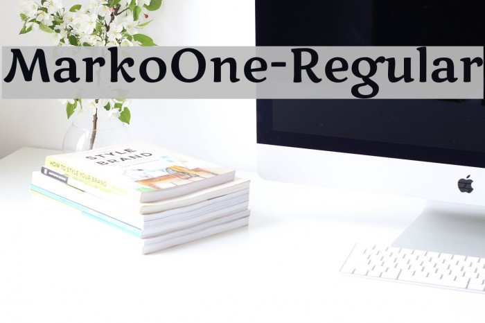 MarkoOne-Regular Font examples