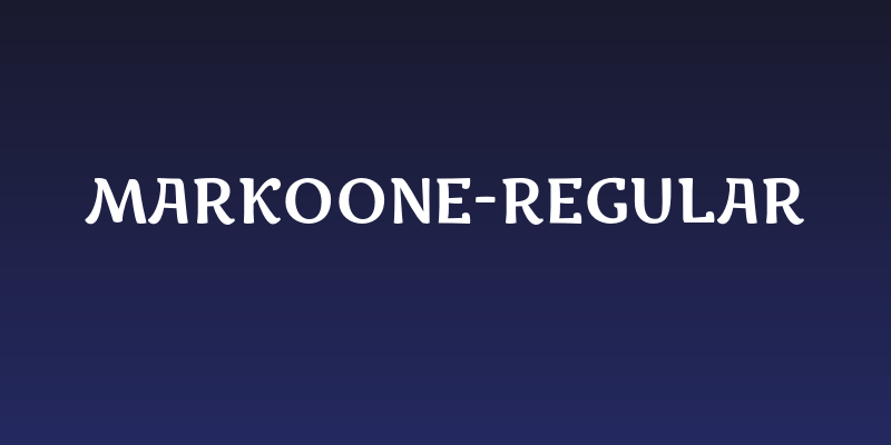 MarkoOne-Regular Social Header