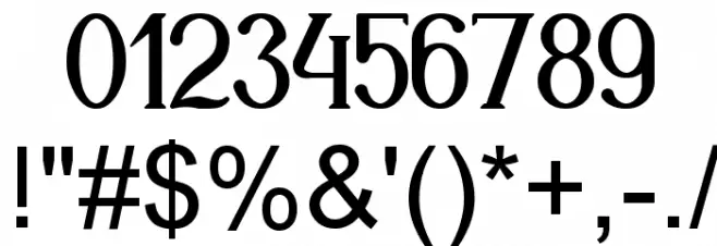 Markofontina Font OTHER CHARS