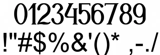 Markofontina Font OTHER CHARS