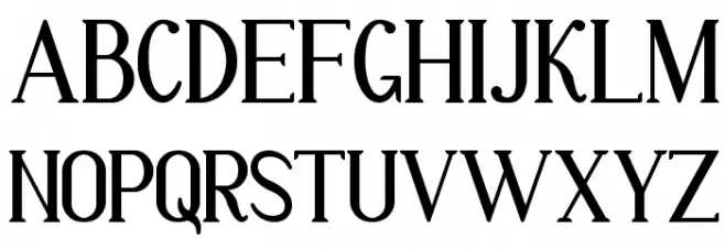 Markofontina Fonte MAIÚSCULAS