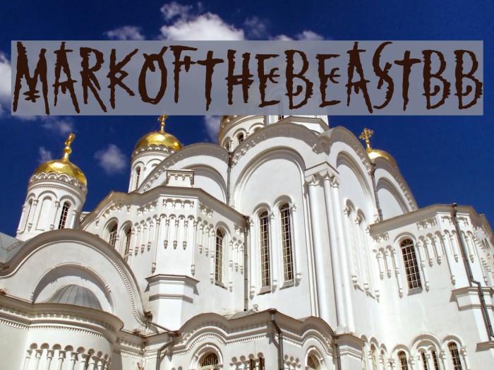 MarkoftheBeastBB Font examples