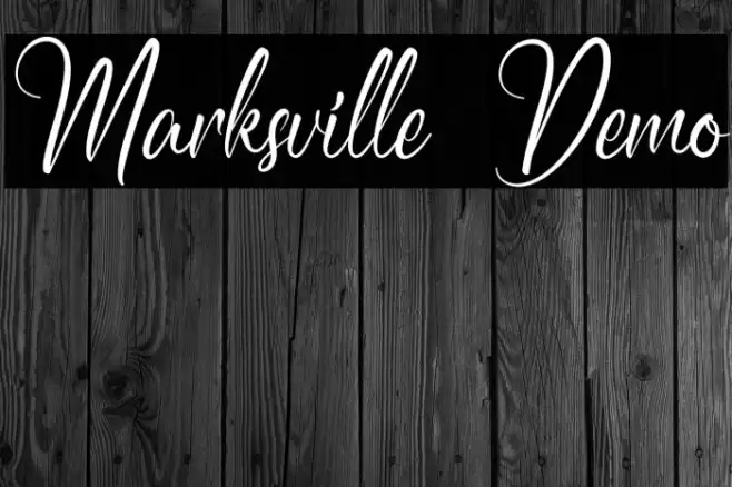 Marksville Demo Font examples