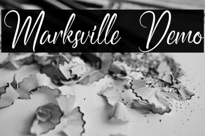Marksville Demo Font examples