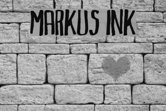 Markus Ink Font examples