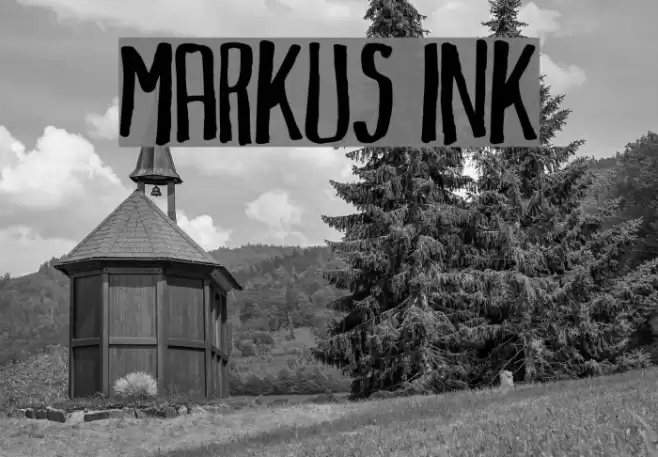 Markus Ink Font examples