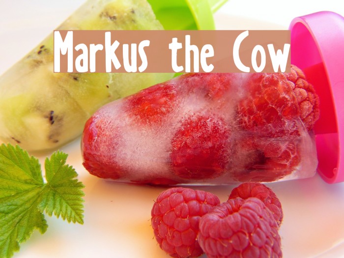 Markus the Cow Шрифта examples