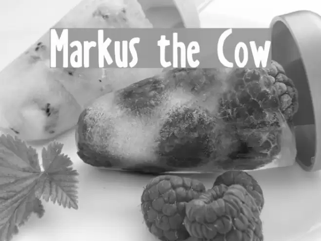 Markus the Cow Шрифта examples