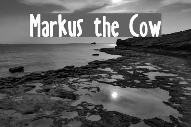 Markus the Cow Шрифта examples