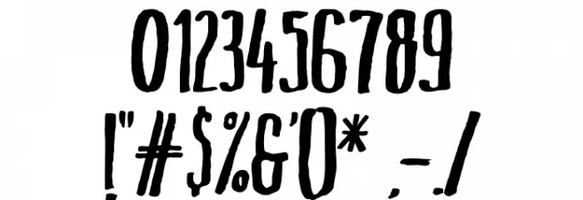 MarkusInk Font OTHER CHARS