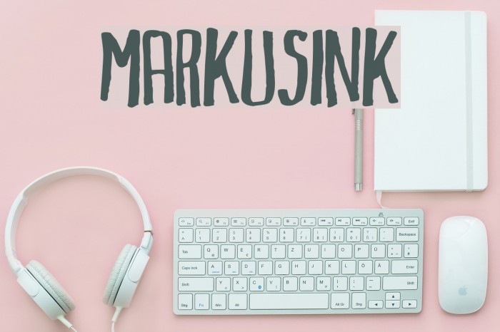 MarkusInk Font examples